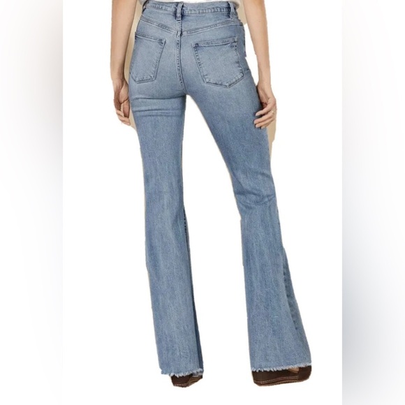 DL1961 Rachel Flare high rise long jeans 28 - Picture 3 of 11